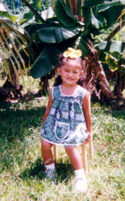 Jaime's picture in the back yard.